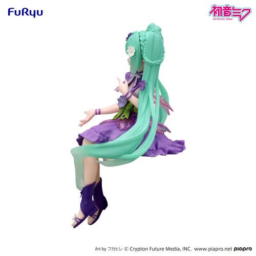 Furyu - HATSUNE MIKU - Flower Fairy Cosmos Purple - Statue Noodle Stopper14cm
