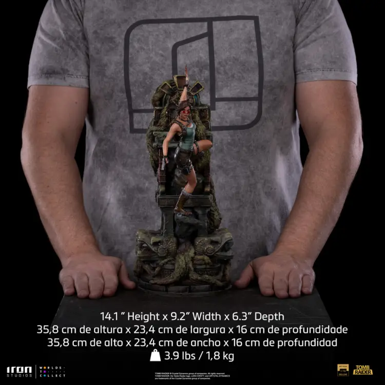 Iron Studios - TOMB RAIDER - Lara Croft - Statue Art Scale 1/10 Deluxe 35.8cm