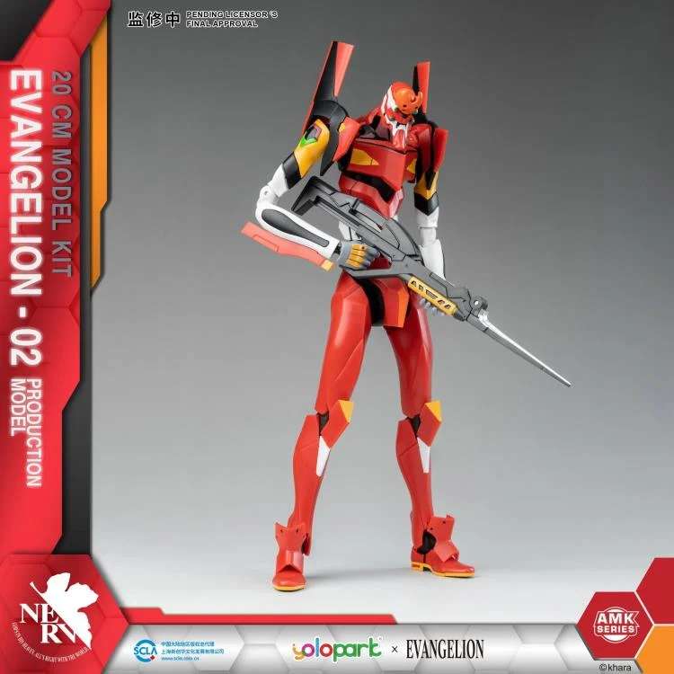EVANGELION - Eva-02 Amk - Zestaw modelarski 20 cm