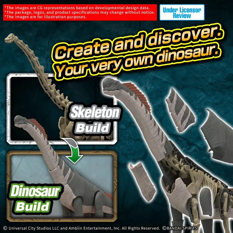 Bandai Model Kit - PLANNOSAURUS JURASSIC WORLD - Titanosaurus - Model Kit