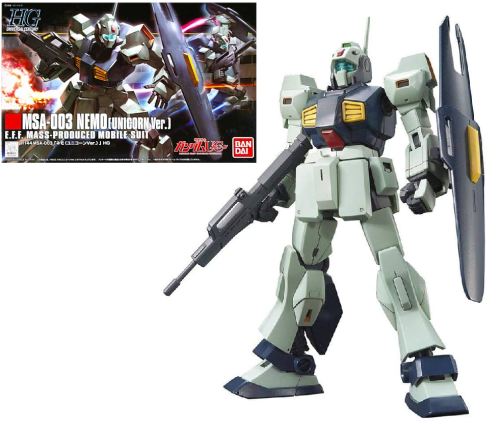Bandai Model Kit - GUNDAM - 1/144 HGUC NEMO ( Unicorn Vers. ) - Model Kit