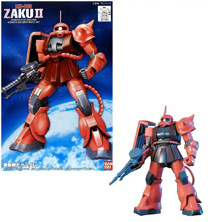 Bandai Model Kit - GUNDAM - 1/144 FG Gundam Zaku II - Model Kit 13cm