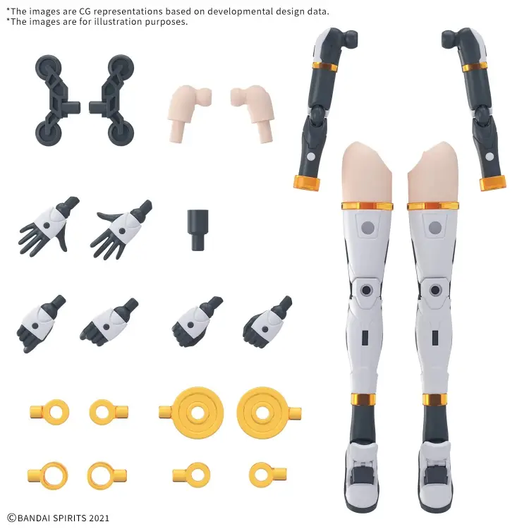 Bandai Model Kit - 30MS - Option parts set 19 (Dash Unit) (Color A) - Model Kit