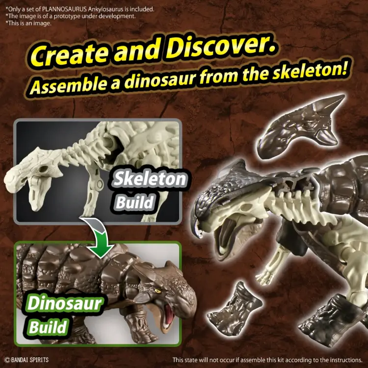 Bandai Model Kit - PLANNOSAURUS - Plannosaurus Ankylosaurus - Model Kit