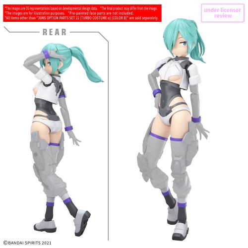 Bandai Model Kit - 30MS - Option parts set 22 (Turbo costume a) (Color B) - Model Kit