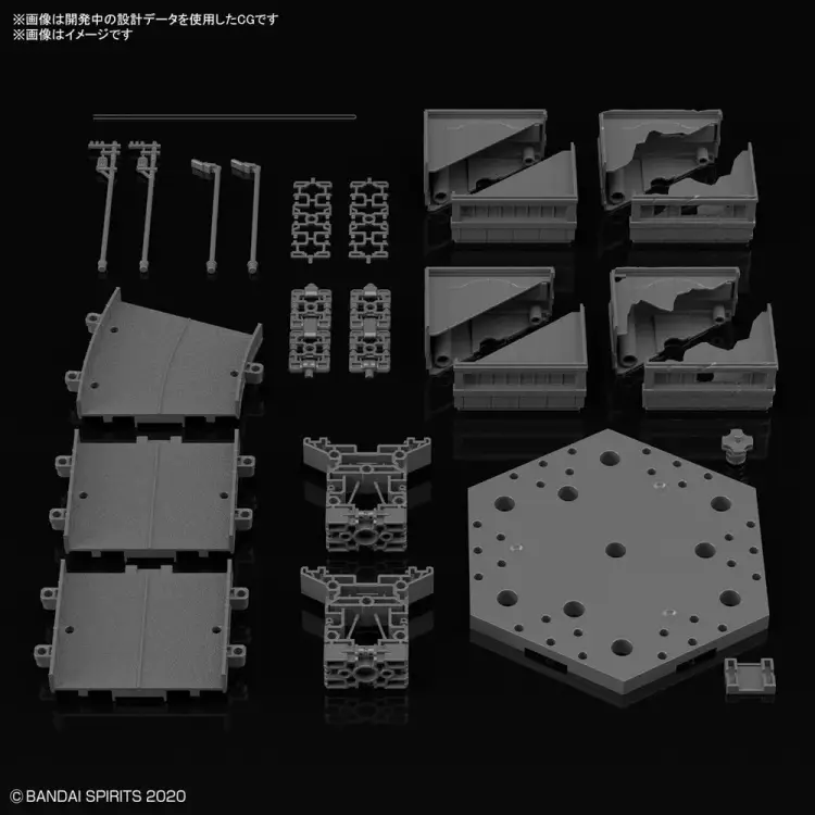 Bandai Model Kit - 30MM - Customize Scene Base (City Area Ver.) - Model Kit