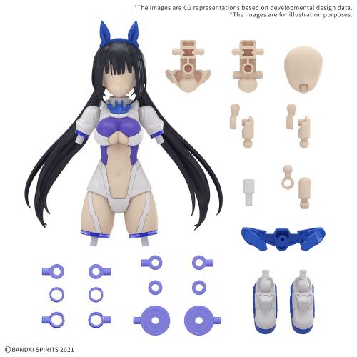 Bandai Model Kit - 30MS - Option parts set 21 (Sprint costume) (Color B) - Model Kit