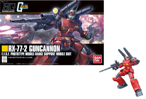 Bandai Model Kit - GUNDAM - Model Kit - High Grade - RX-77-2 Guncannon - 1/144