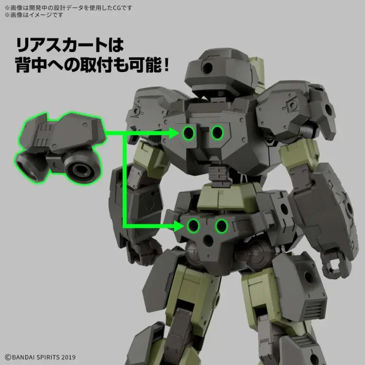 Bandai Model Kit - 30MM - 1/144 eEXM-23 Tecprot 02 - Model Kit