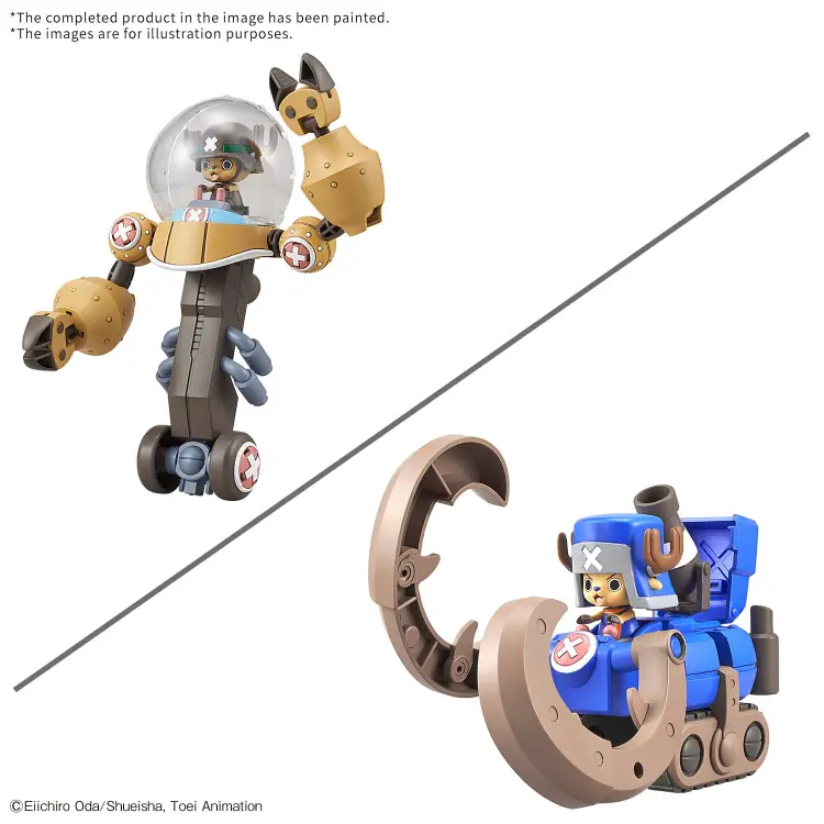Bandai Model Kit - ONE PIECE- Chopper Robo Supper 2&3 Heavy Armor & Horn Dozer -Model Kit