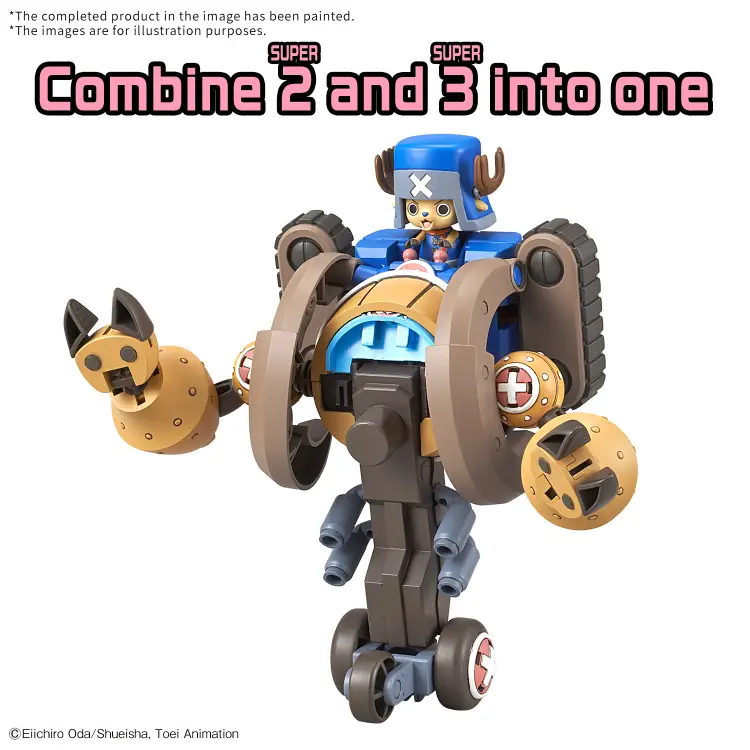 Bandai Model Kit - ONE PIECE- Chopper Robo Supper 2&3 Heavy Armor & Horn Dozer -Model Kit