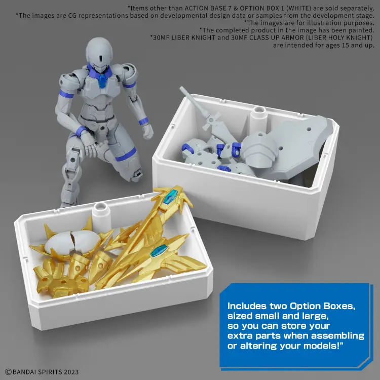 Bandai Model Kit - GUNDAM - Action Base 7 & Option Box (White) - Model Kit