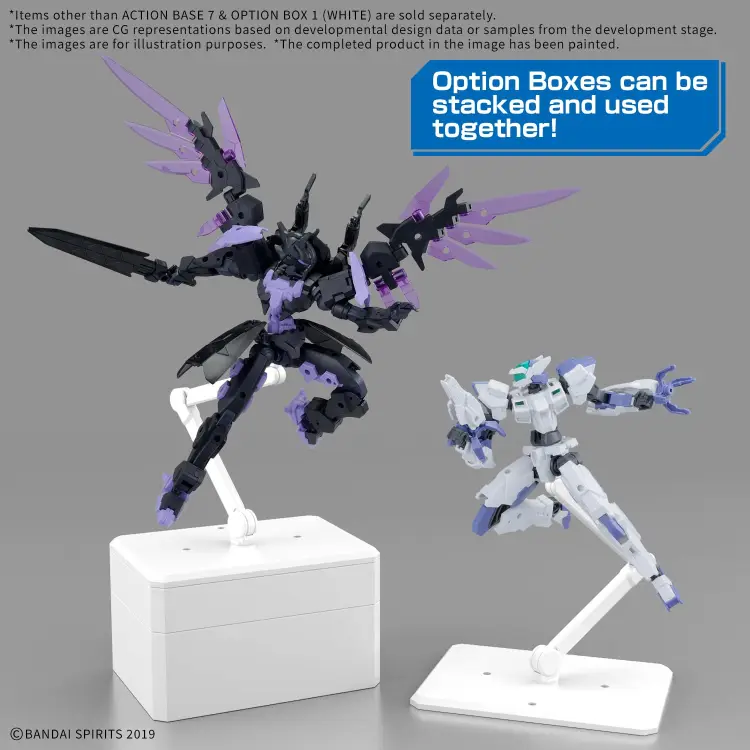 Bandai Model Kit - GUNDAM - Action Base 7 & Option Box (White) - Model Kit