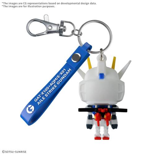 Bandai Model Kit - GUNDAM - Aile STPLA-KUN - 3D Rubber Mascot Keychain