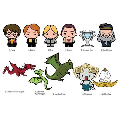 Monogram - HARRY POTTER - Series 6 - 3D Foam Bag Clip (Display 24 Pcs)