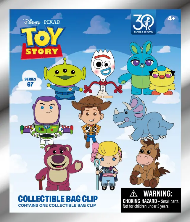 Monogram - TOY STORY - Series 67 - 3D Foam Bag Clip (Display 24 Pcs)