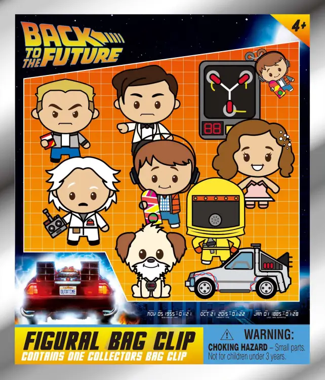 Monogram - BTTF 40TH ANNIVERSARY - Series 1 - 3D Foam Bag Clip (Display 24 Pcs)