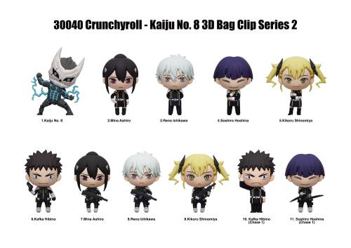 Monogram - KAIJU NO. 8 - Series 2 - 3D Foam Bag Clip (Display 24 Pcs)