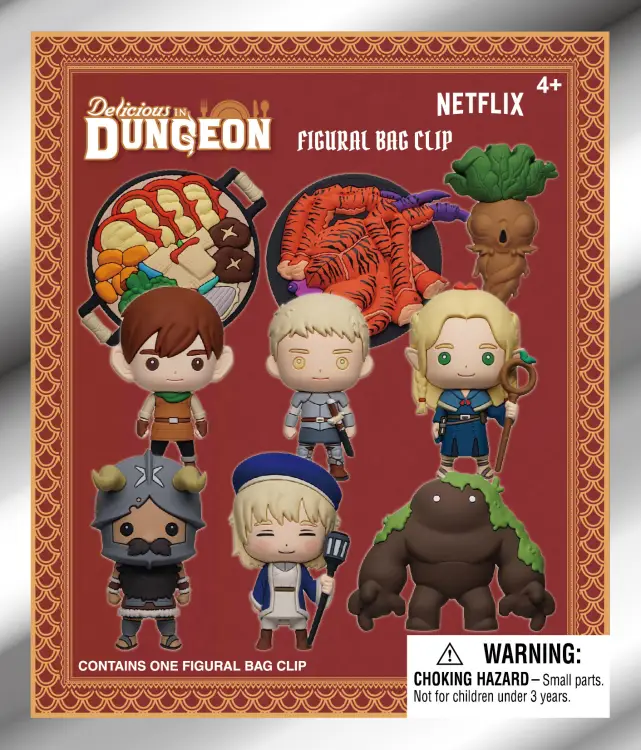 Monogram - DELICIOUS IN DUNGEON - Series 1 - 3D Foam Bag Clip (Display 24 Pcs)