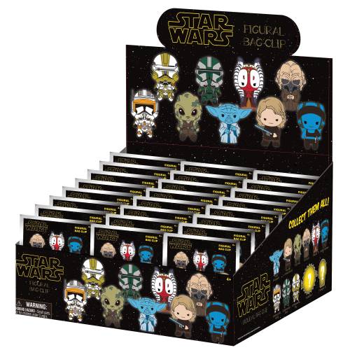 Monogram - STAR WARS 3 - Series 1 - 3D Foam Bag Clip (Display 24 Pcs)