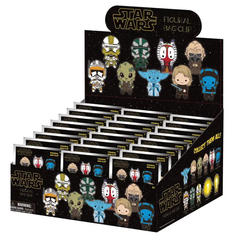 Monogram - STAR WARS 3 - Series 1 - 3D Foam Bag Clip (Display 24 Pcs)