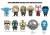 Monogram - STAR WARS 3 - Series 1 - 3D Foam Bag Clip (Display 24 Pcs)