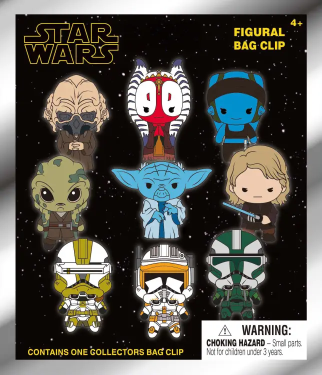 Monogram - STAR WARS 3 - Series 1 - 3D Foam Bag Clip (Display 24 Pcs)