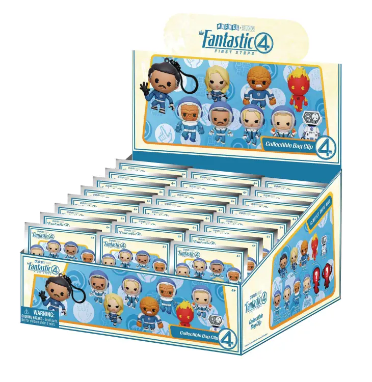 Monogram - FANTASTIC FOUR - Movie - 3D Foam Bag Clip (Display 24 Pcs)