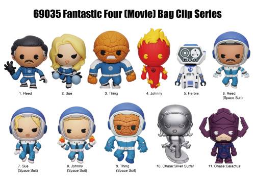 Monogram - FANTASTIC FOUR - Movie - 3D Foam Bag Clip (Display 24 Pcs)