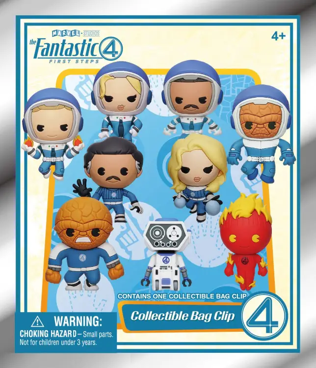 Monogram - FANTASTIC FOUR - Movie - 3D Foam Bag Clip (Display 24 Pcs)