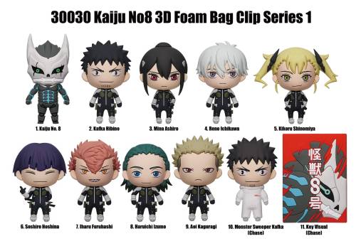 Monogram - Kaiju No 8 - 3D Foam Bag Clip (Display 24 Pcs)
