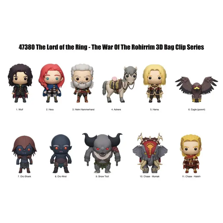 Monogram - LORD OF THE RINGS WAR ROHIRIM- 3D Foam Bag Clip (Display 24 Pcs)