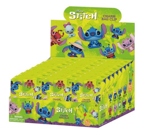 Monogram - DISNEY - Stitch - Charm Bag Clip (Display 24 Pcs)