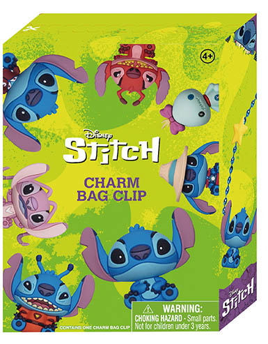 Monogram - DISNEY - Stitch - Charm Bag Clip (Display 24 Pcs)