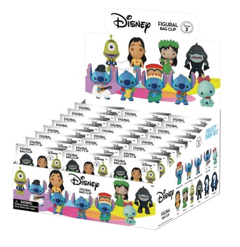 Monogram - DISNEY - Lilo & Stitch - 3D Foam Bag Clip (Display 24 Pcs)