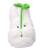 Semic - MY NEIGHBOUR TOTORO - White Totoro with leaf - Nakayoshi Plush