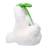 Semic - MY NEIGHBOUR TOTORO - White Totoro with leaf - Nakayoshi Plush