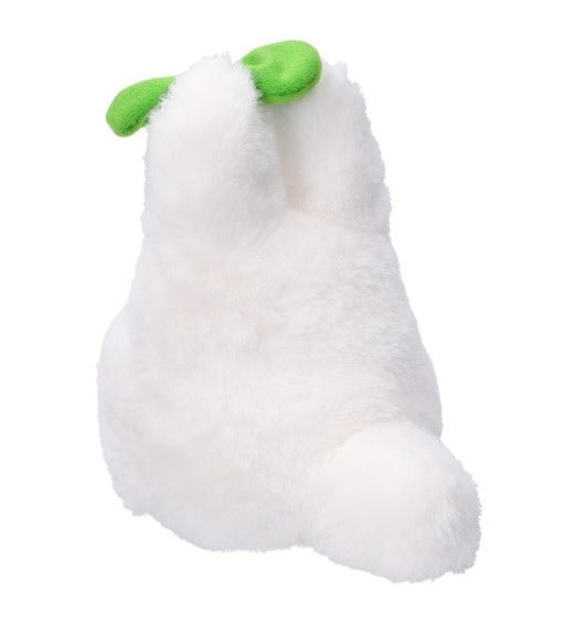 Semic - MY NEIGHBOUR TOTORO - White Totoro with leaf - Nakayoshi Plush