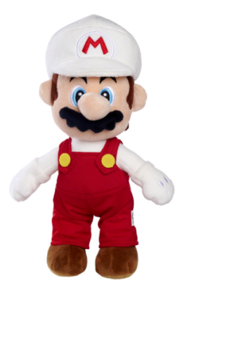 Simba Toys - SUPER MARIO - Fire Mario - Plush Toy 30cm