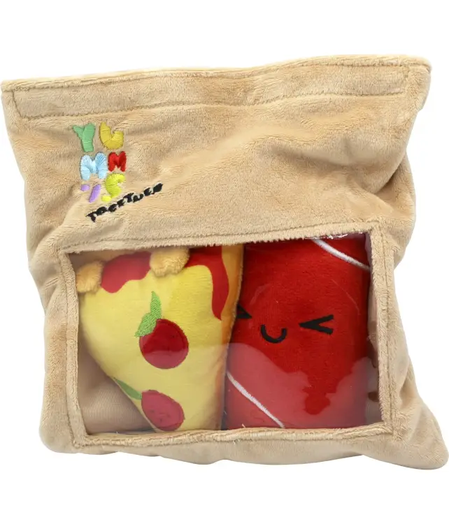 Joy Toy - YUMMIES - Pizza & Cola - 2 plush 15cm in plush bag 21x21cm