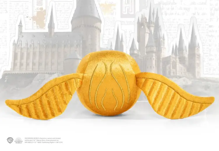 Noble Collection - HARRY POTTER - Hogwarts's Blazon and Golden Snitch - Plush 36cm