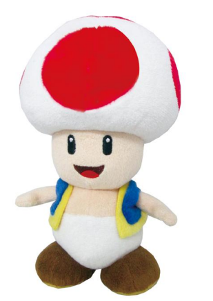 Together Plus - SUPER MARIO - Red Toad - Plush 20cm