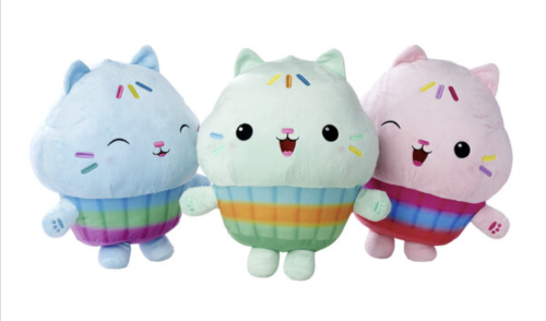 Simba Toys - GABBY'S DOLLHOUSE - Cakey - Assortment de 5 Plushs 38cm - 3 Models