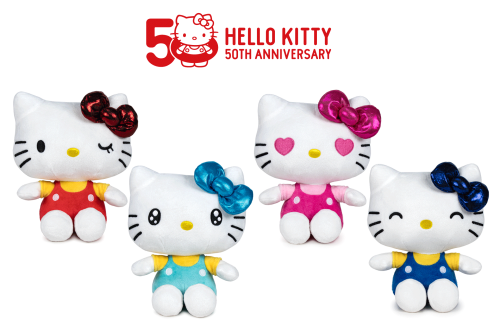 Play by Play - HELLO KITTY - Assortment of 12 Plushs - 4 Models - 16cm
