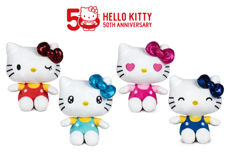 Play by Play - HELLO KITTY - Assortment of 12 Plushs - 4 Models - 16cm