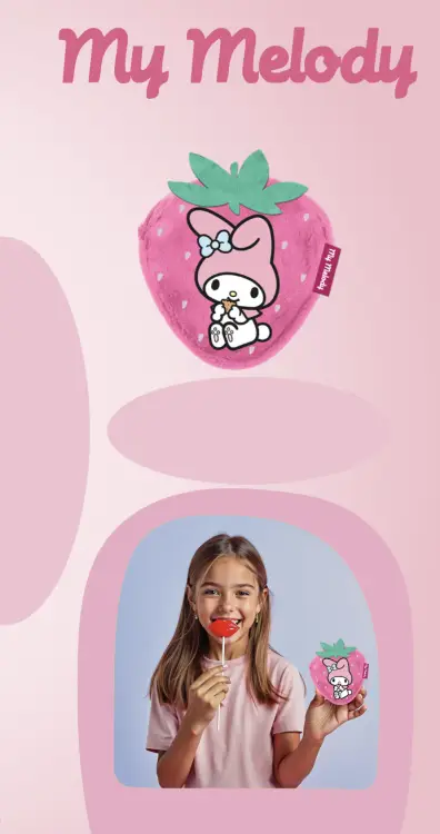 Karactermania - MY MELODY - Strawberry - Fur Coin Purse '12x11x2cm'