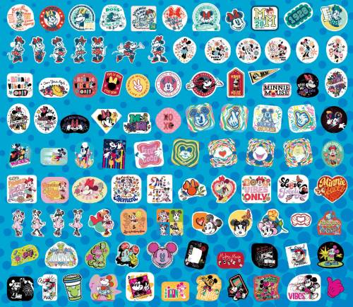 Monogram - MICKEY & MINNIE - 100 stickers set (Display of 20)