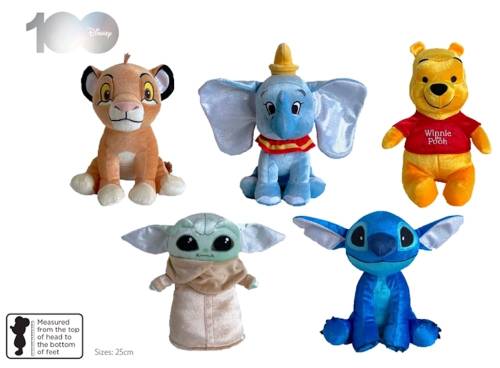 Simba Toys - DISNEY - Assortment 10 pcs Plush Platinium Edition - 25cm