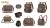 Karactermania - HARRY POTTER - Hogwarts Houses - Coin Purs with Clasp '10x7cm'
