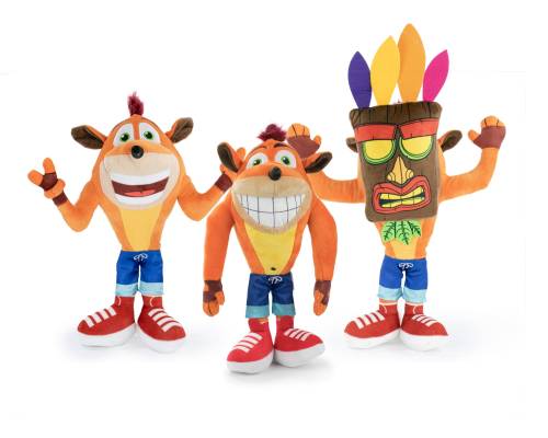 Barrado - CRASH BANDICOOT - Assortment of 6 Plushs 3 Models - 20cm